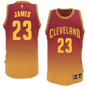 Cleveland Cavaliers LeBron James #23 Resonate Fashion Authentic Maillot d'équipe de NBA - Rouge pour Homme