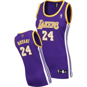 Maillot Authentic Los Angeles Lakers NBA Road Violet - #24 Kobe Bryant - Femme
