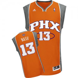 Maillot Adidas Orange Authentic Phoenix Suns - Steve Nash #13 - Homme