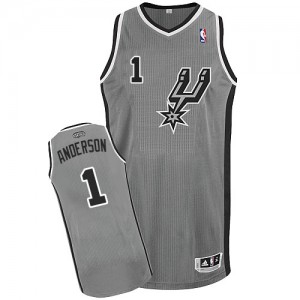 Maillot NBA Authentic Kyle Anderson #1 San Antonio Spurs Alternate Gris argenté - Homme