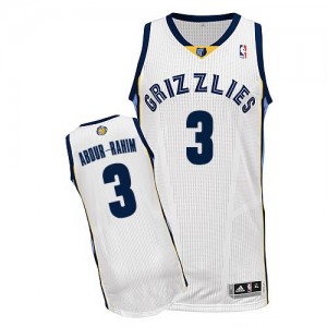Memphis Grizzlies Shareef Abdur-Rahim #3 Home Authentic Maillot d'équipe de NBA - Blanc pour Homme