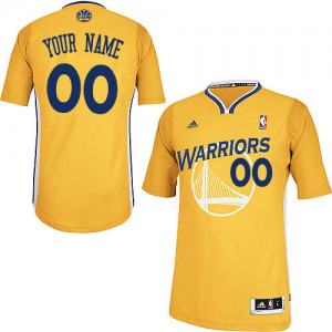 Golden State Warriors Personnalisé Adidas Alternate Or Maillot d'équipe de NBA Promotions - Swingman pour Enfants