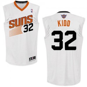 Phoenix Suns Jason Kidd #32 Home Authentic Maillot d'équipe de NBA - Blanc pour Homme