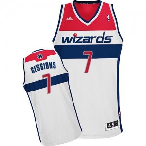 Maillot NBA Washington Wizards #7 Ramon Sessions Blanc Adidas Swingman Home - Homme