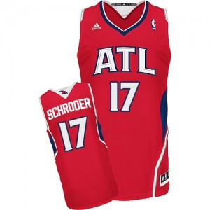 Maillot Adidas Rouge Alternate Swingman Atlanta Hawks - Dennis Schroder #17 - Homme