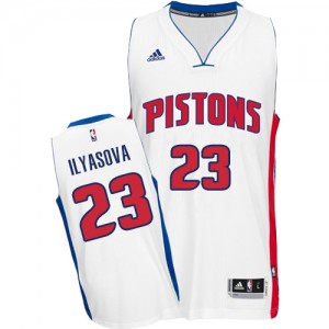 Maillot NBA Swingman Ersan Ilyasova #23 Detroit Pistons Home Blanc - Homme