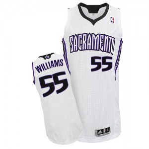 Maillot NBA Blanc Jason Williams #55 Sacramento Kings Home Authentic Homme Adidas
