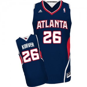 Atlanta Hawks #26 Adidas Road Bleu marin Swingman Maillot d'équipe de NBA à vendre - Kyle Korver pour Homme