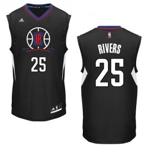Los Angeles Clippers Austin Rivers #25 Alternate Swingman Maillot d'équipe de NBA - Noir pour Homme