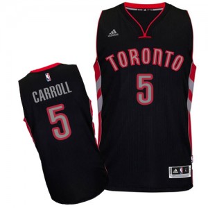Maillot NBA Noir DeMarre Carroll #5 Toronto Raptors Alternate Swingman Homme Adidas