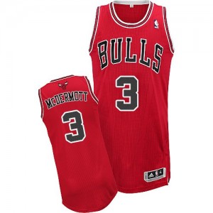 Maillot Authentic Chicago Bulls NBA Road Rouge - #3 Doug McDermott - Homme