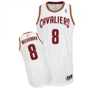 Maillot Adidas Blanc Home Authentic Cleveland Cavaliers - Matthew Dellavedova #8 - Homme