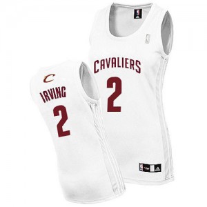 Maillot Authentic Cleveland Cavaliers NBA Home Blanc - #2 Kyrie Irving - Femme