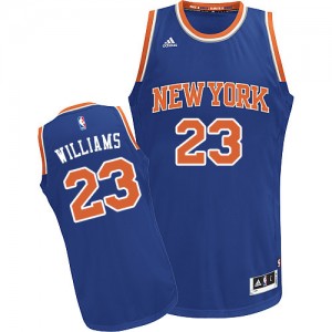 Maillot NBA Swingman Derrick Williams #23 New York Knicks Road Bleu royal - Homme