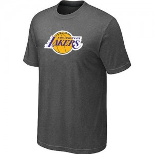T-shirt principal de logo Los Angeles Lakers NBA Big & Tall Gris foncé - Homme
