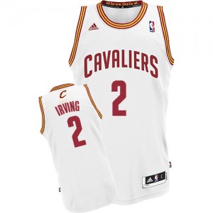 Cleveland Cavaliers #2 Adidas Home Blanc Swingman Maillot d'équipe de NBA en soldes - Kyrie Irving pour Homme