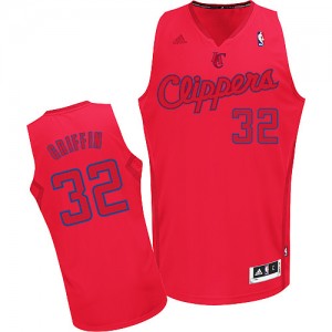 Maillot NBA Los Angeles Clippers #32 Blake Griffin Rouge Adidas Swingman Big Color Fashion - Homme