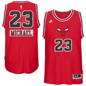 Chicago Bulls #23 Adidas 2014-15 Christmas Day Rouge Swingman Maillot d'équipe de NBA vente en ligne - Michael Jordan pour Homme
