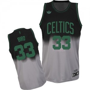 Maillot NBA Swingman Larry Bird #33 Boston Celtics Fadeaway Fashion Gris noir - Homme
