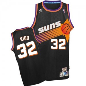 Maillot Adidas Noir Throwback Authentic Phoenix Suns - Jason Kidd #32 - Homme