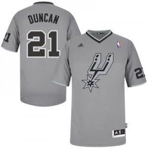 San Antonio Spurs Tim Duncan #21 2013 Christmas Day Swingman Maillot d'équipe de NBA - Gris pour Homme