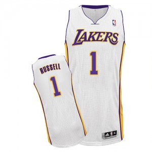 Los Angeles Lakers #1 Adidas Alternate Blanc Authentic Maillot d'équipe de NBA Vente pas cher - D'Angelo Russell pour Homme
