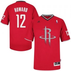 Maillot NBA Rouge Dwight Howard #12 Houston Rockets 2013 Christmas Day Swingman Homme Adidas