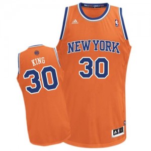 Maillot Adidas Orange Alternate Swingman New York Knicks - Bernard King #30 - Homme