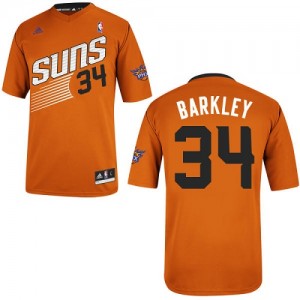 Phoenix Suns #34 Adidas Alternate Orange Swingman Maillot d'équipe de NBA Expédition rapide - Charles Barkley pour Homme