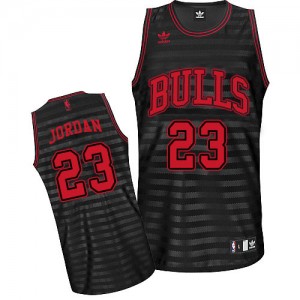 Maillot NBA Gris noir Michael Jordan #23 Chicago Bulls Groove Swingman Homme Adidas