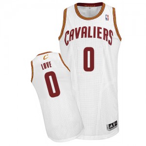 Maillot Adidas Blanc Home Authentic Cleveland Cavaliers - Kevin Love #0 - Enfants