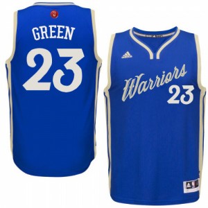 Maillot NBA Bleu royal Draymond Green #23 Golden State Warriors 2015-16 Christmas Day Authentic Homme Adidas