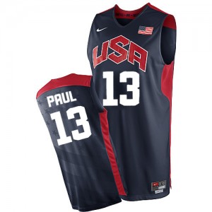 Maillot Nike Bleu marin 2012 Olympics Swingman Team USA - Chris Paul #13 - Homme