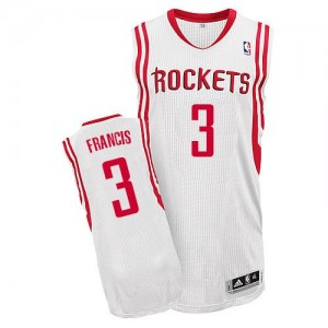 Houston Rockets Steve Francis #3 Home Authentic Maillot d'équipe de NBA - Blanc pour Homme