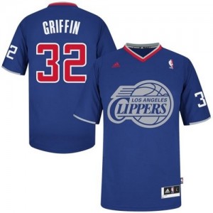 Maillot NBA Bleu royal Blake Griffin #32 Los Angeles Clippers 2013 Christmas Day Swingman Homme Adidas
