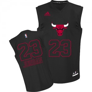 Maillot NBA Chicago Bulls #23 Michael Jordan Noir Adidas Swingman New Fashion - Homme