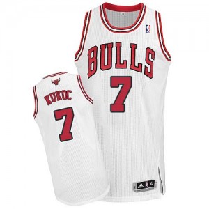 Maillot Adidas Blanc Home Authentic Chicago Bulls - Toni Kukoc #7 - Homme