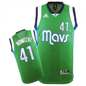 Maillot NBA Swingman Dirk Nowitzki #41 Dallas Mavericks Vert - Homme