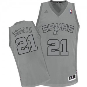 Maillot NBA Swingman Tim Duncan #21 San Antonio Spurs Big Color Fashion Gris - Homme