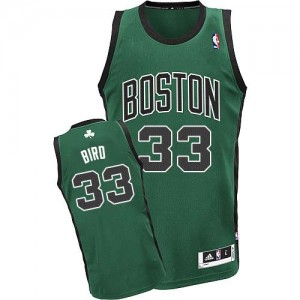 Maillot NBA Swingman Larry Bird #33 Boston Celtics Alternate Vert (No. noir) - Enfants