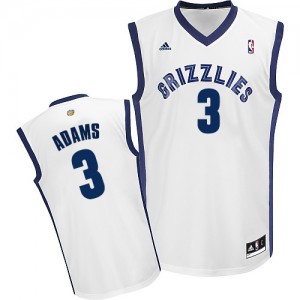 Maillot NBA Memphis Grizzlies #3 Jordan Adams Blanc Adidas Swingman Home - Homme
