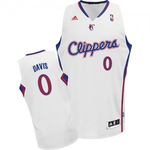 Maillot NBA Blanc Glen Davis #0 Los Angeles Clippers Home Swingman Homme Adidas