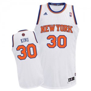 New York Knicks Bernard King #30 Home Swingman Maillot d'équipe de NBA - Blanc pour Homme