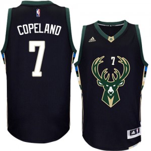 Milwaukee Bucks #7 Adidas Alternate Noir Authentic Maillot d'équipe de NBA en ligne - Chris Copeland pour Homme