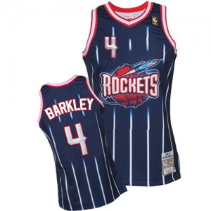 Maillot NBA Swingman Charles Barkley #4 Houston Rockets Hardwood Classic Fashion Bleu marin - Homme