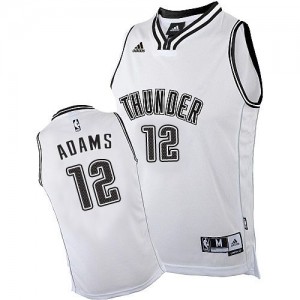 Maillot NBA Oklahoma City Thunder #12 Steven Adams Noir Adidas Swingman Shadow - Homme