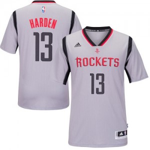 Maillot NBA Authentic James Harden #13 Houston Rockets Alternate Gris - Homme