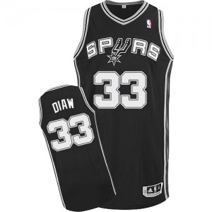 San Antonio Spurs #33 Adidas Road Noir Authentic Maillot d'équipe de NBA Remise - Boris Diaw pour Homme