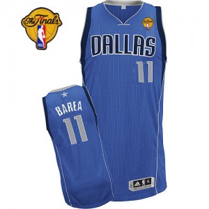 Dallas Mavericks #11 Adidas Road Finals Patch Bleu royal Authentic Maillot d'équipe de NBA Vente - Jose Barea pour Homme