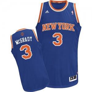 Maillot NBA Swingman Tracy McGrady #3 New York Knicks Road Bleu royal - Homme